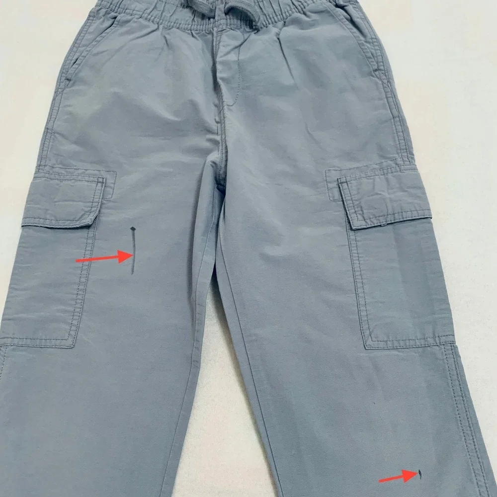 The Children's Place Cargo Joggers Pants BIG BOY Size 14 Gray Adjustable‎ Waist